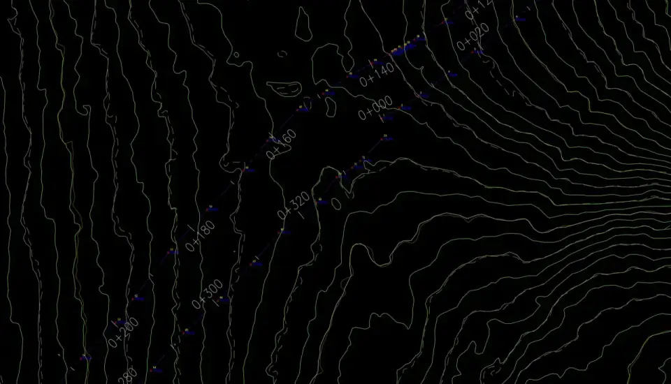 Orthomosaic with stream delineation overlay