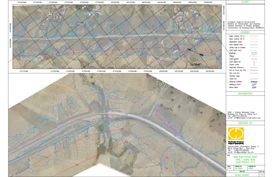 Civil 3D alignment plan station 28+000 to 28+400