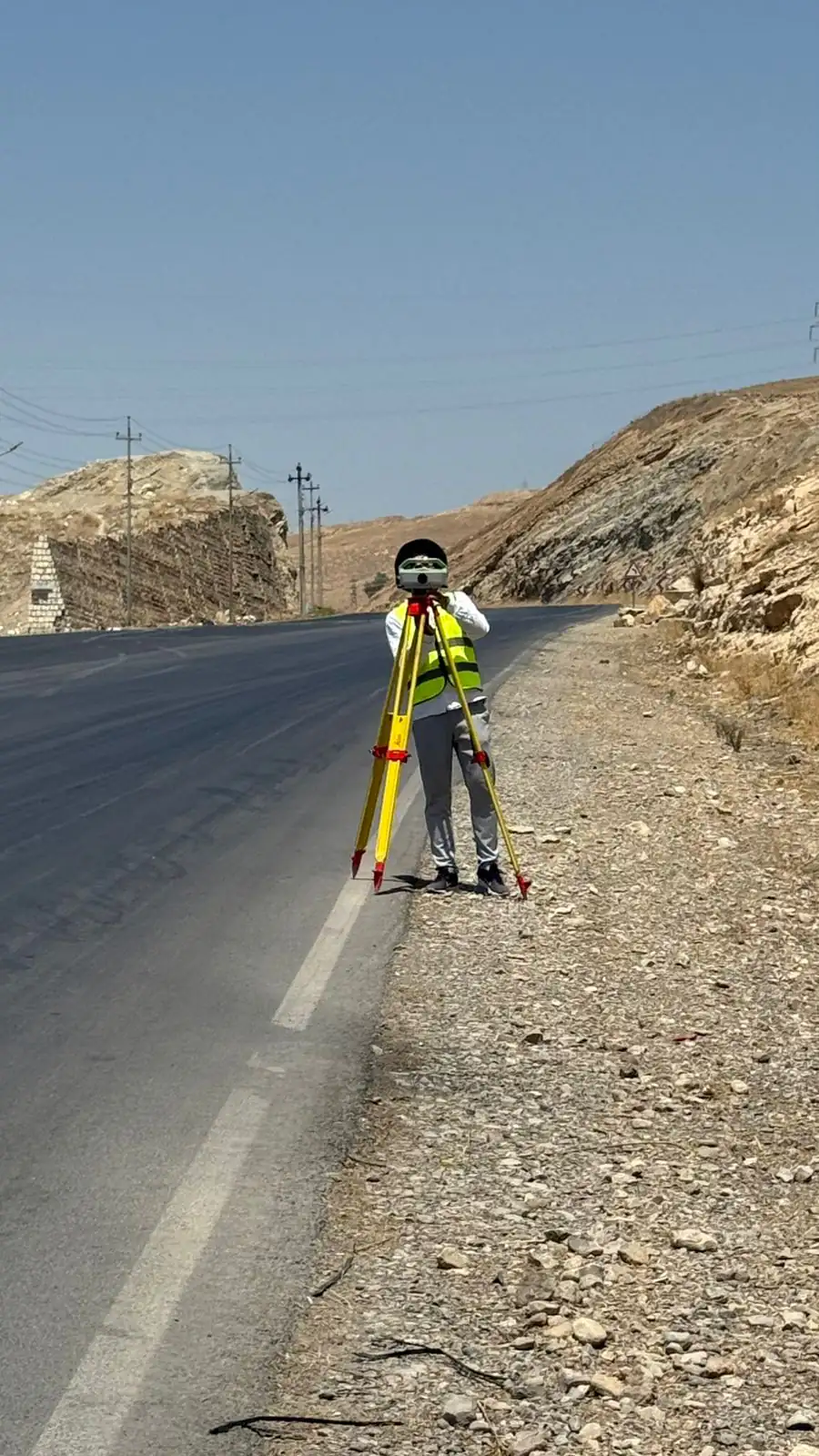 Control point establishment on expressway alignment