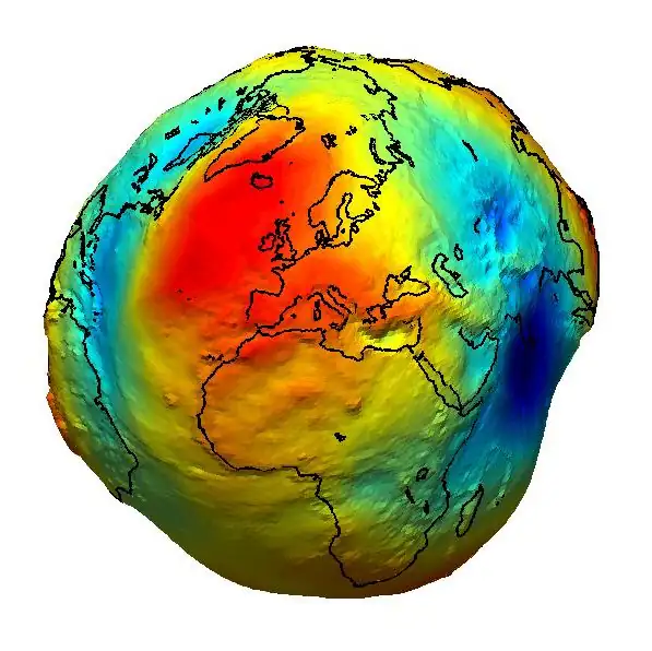 Earth geoid visualization
