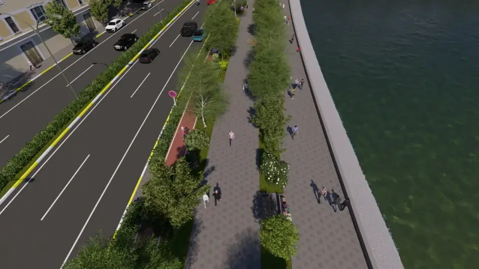 Cycling infrastructure visualization
